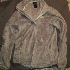 Silver North Face Fleece
